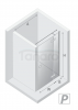 NEW TRENDY Drzwi wnękowe Reflexa 140x200 EXK-5069/EXK-5070